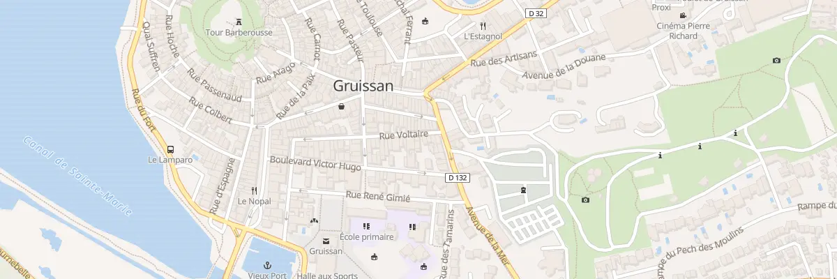 Plan du 19 Rue Voltaire à Gruissan