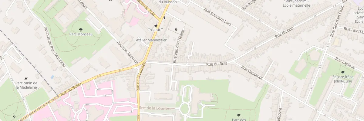 Plan du 25 Rue du Bois à Lille