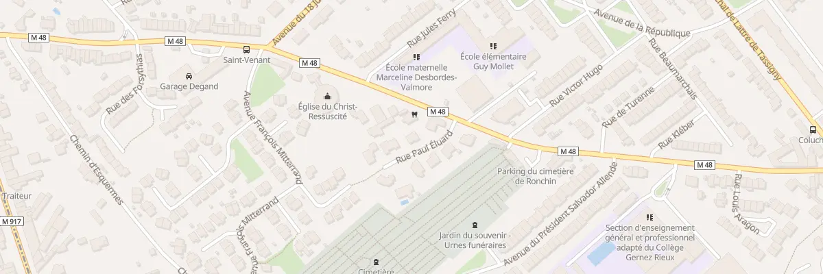 Plan du 4 Rue Paul Éluard à Ronchin