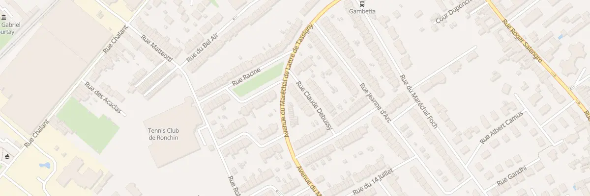 Plan du 6 Rue Debussy à Ronchin