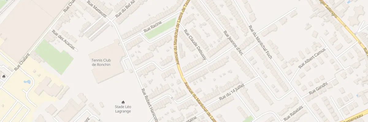 Plan du 3 Rue Lamartine à Ronchin