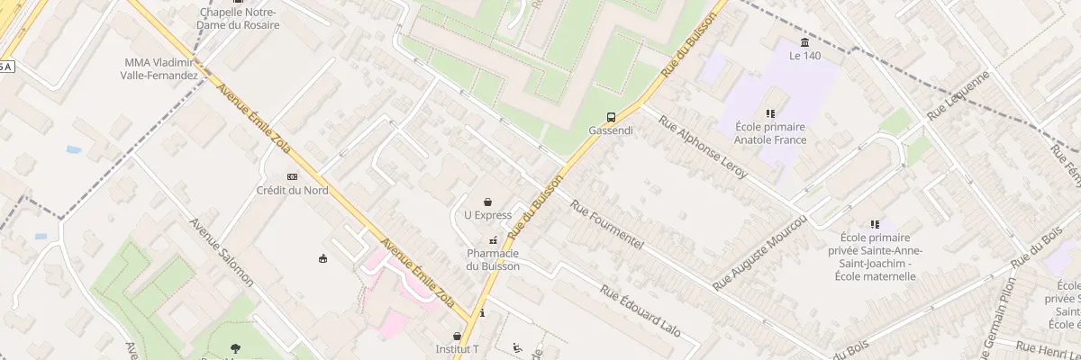 Plan du 61 Rue du Buisson à Lille