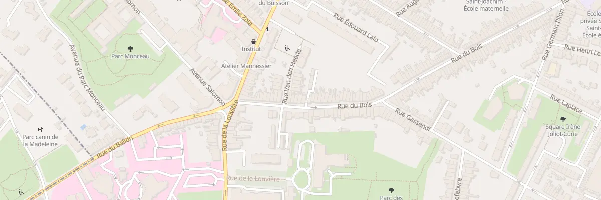 Plan du 27 Rue du Bois à Lille
