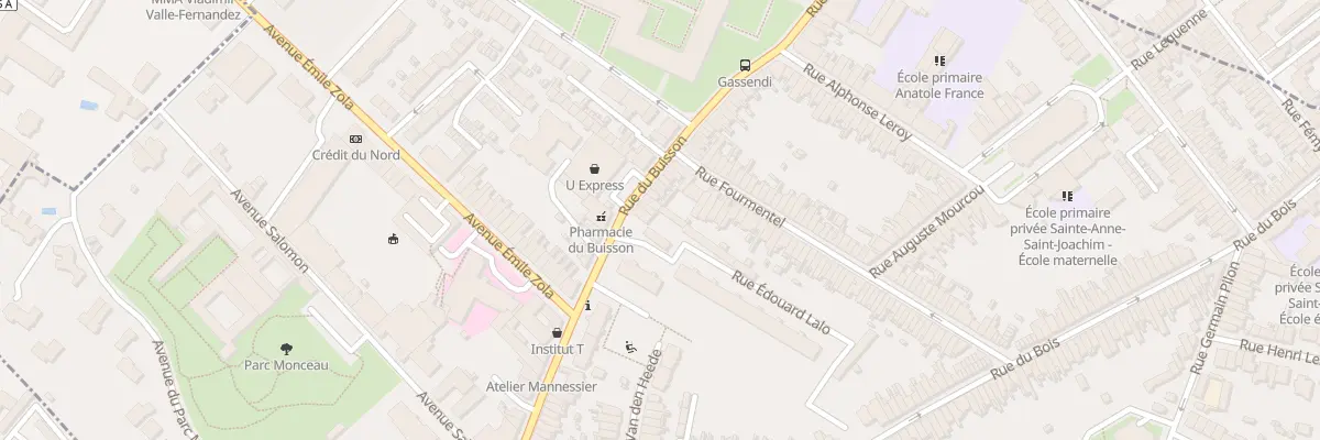 Plan du 46 Rue du Buisson à Lille