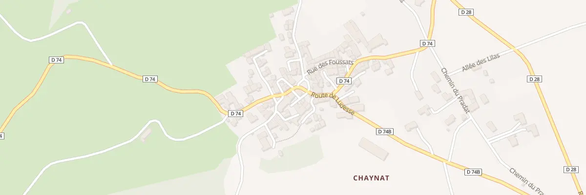 Plan du 2 Rue du Four A Pain (Chaynat) à Ludesse
