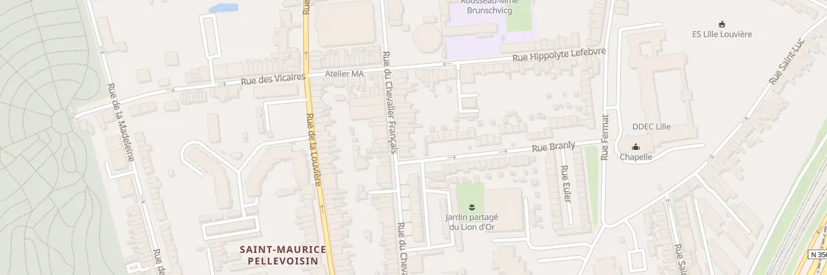 Plan du 68 Rue du Chevalier Français à Lille