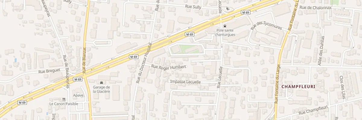 Plan du 33T Rue Lecuelle à Clermont-Ferrand