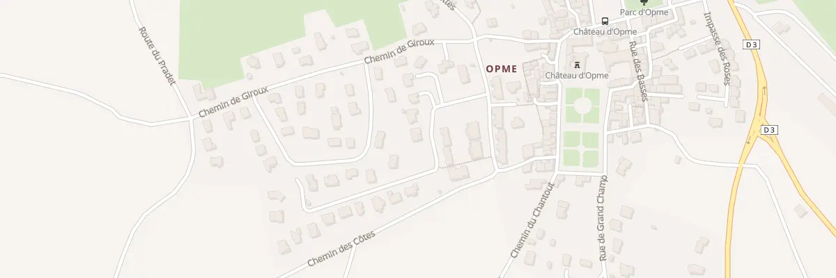 Plan du 8 Imp des Chataigniers Opme à Romagnat