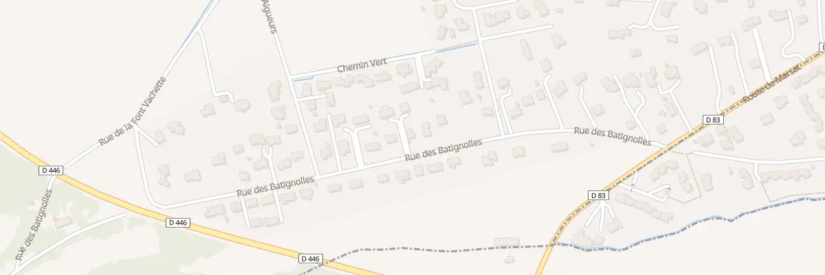 Plan du 22B Che des Batignolles à Mozac
