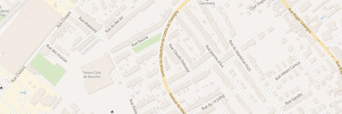 Plan du 10 Rue Debussy à Ronchin