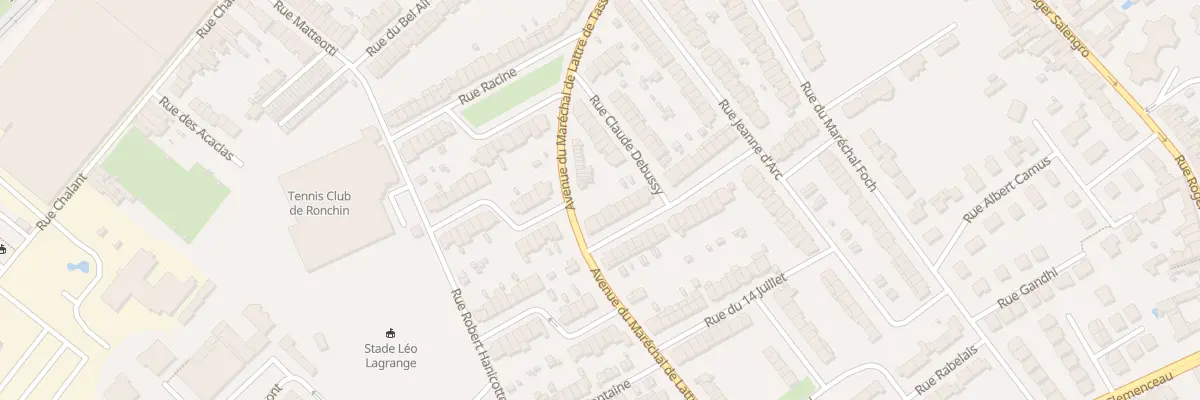 Plan du 5 Rue Lamartine à Ronchin