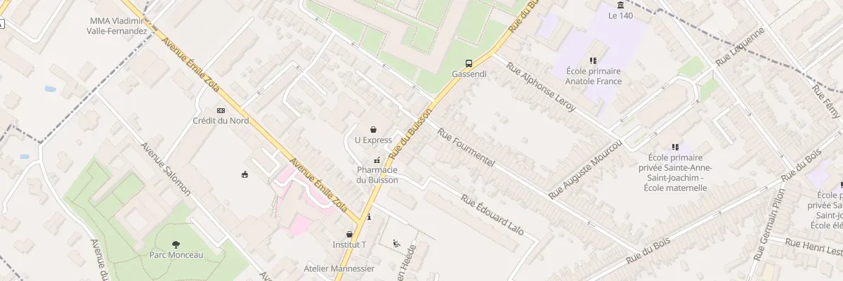 Plan du 54 Rue du Buisson à Lille