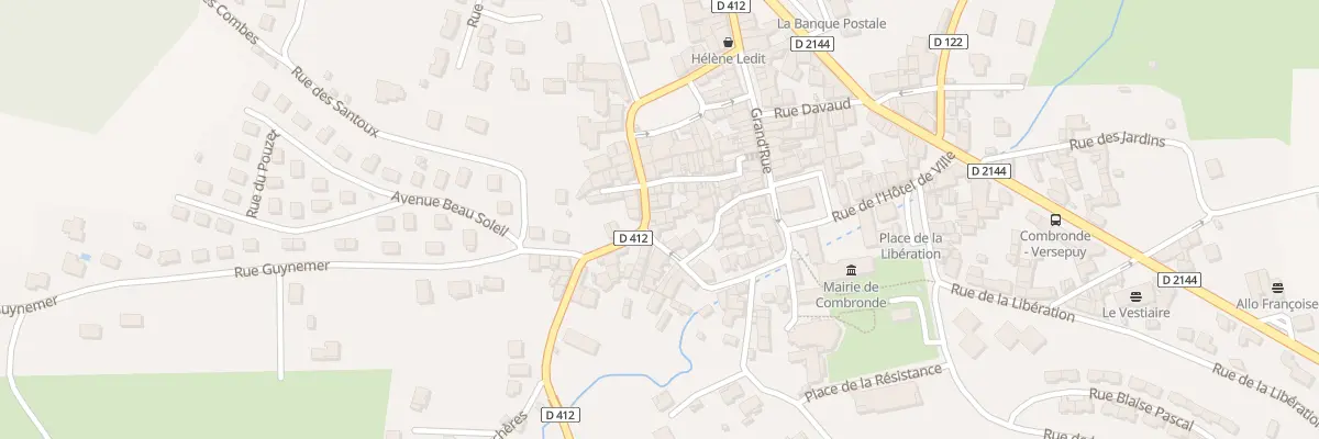 Plan du 19 Rue du Gen Desaix à Combronde