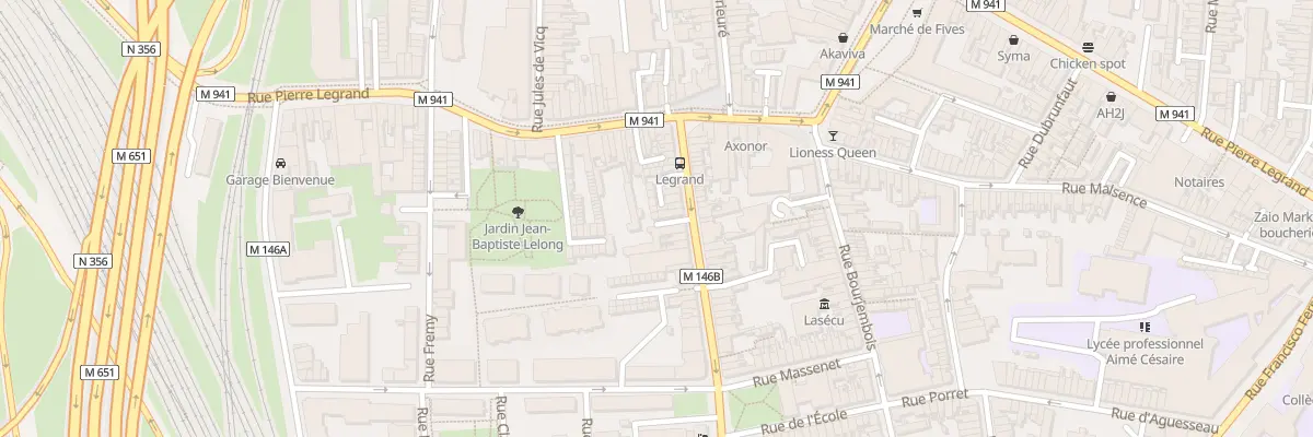 Plan du 26 Rue du Long Pot à Lille