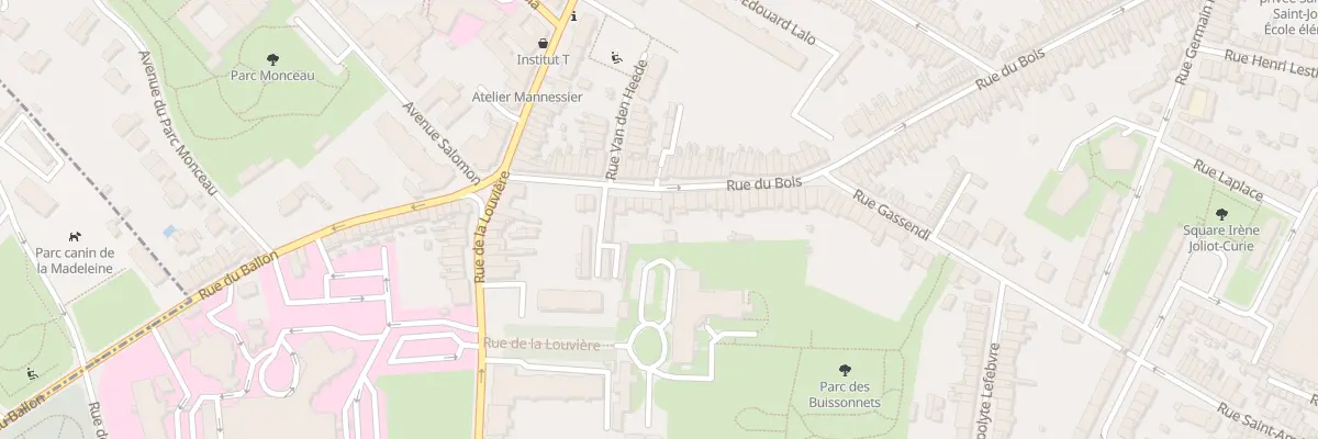 Plan du 22 Rue du Bois à Lille