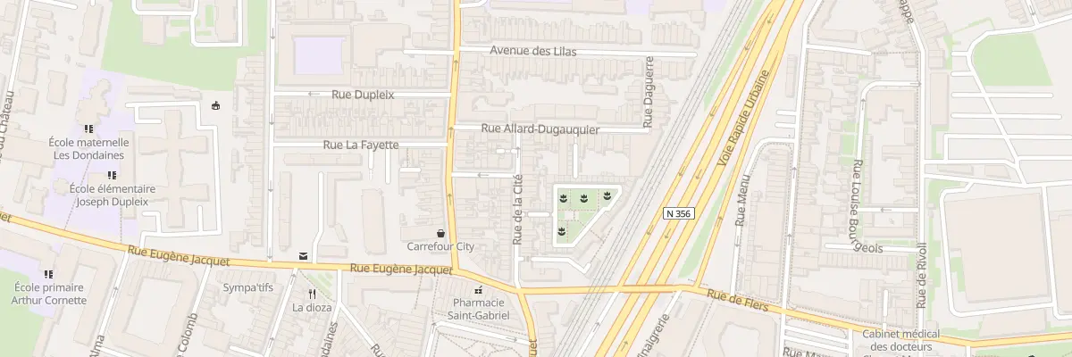 Plan du 28 Rue de la Cité à Lille
