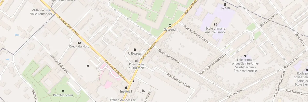 Plan du 58 Rue du Buisson à Lille