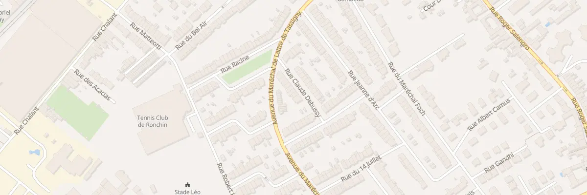 Plan du 14 Rue Debussy à Ronchin
