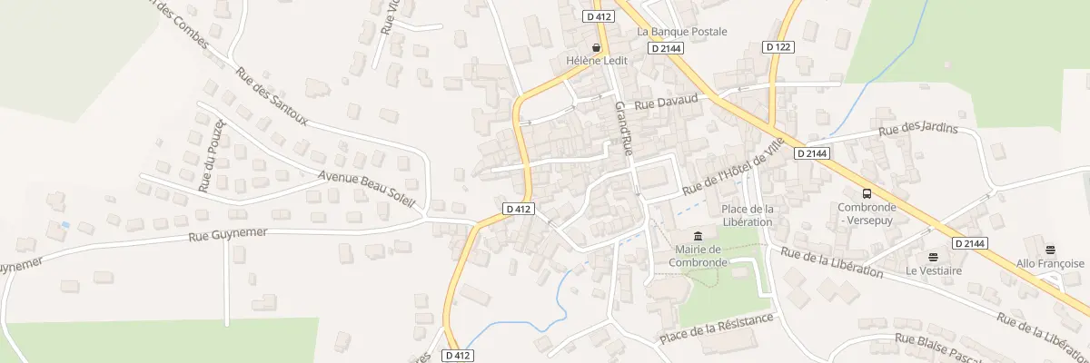 Plan du 17 Rue du Gen Desaix à Combronde