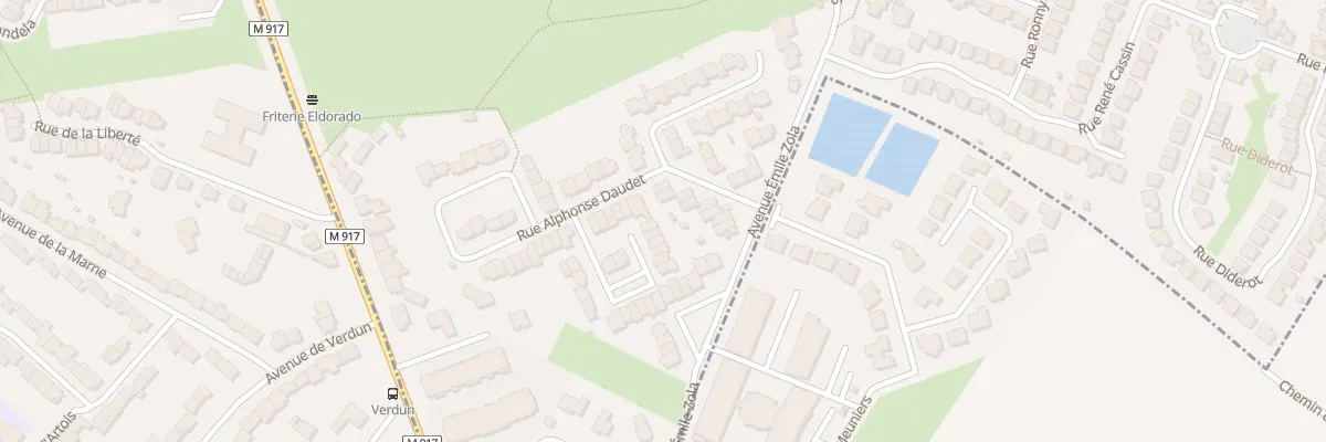 Plan du 5 Rue Alfred de Vigny à Ronchin