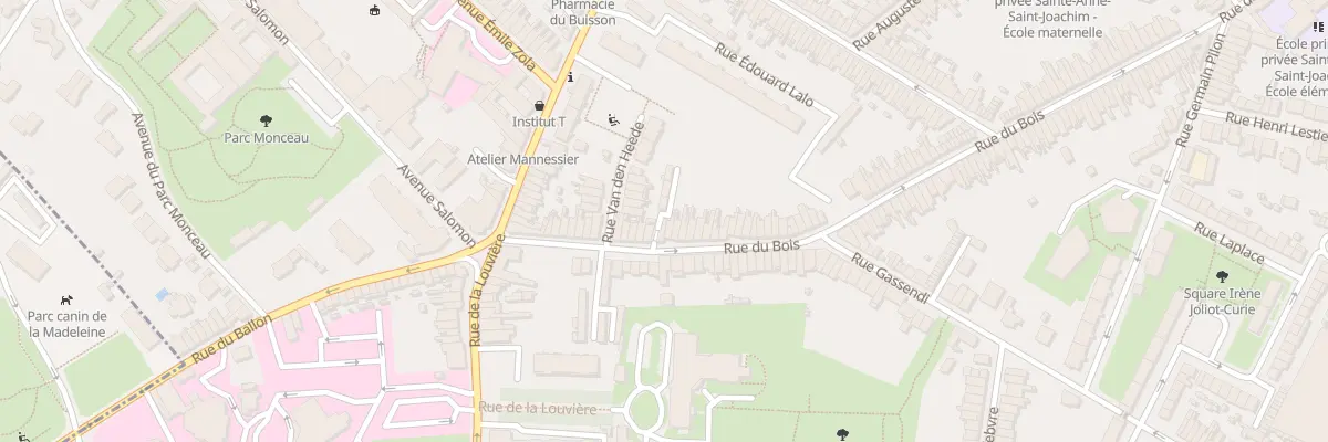 Plan du 33 Rue du Bois à Lille
