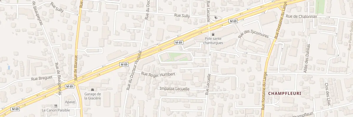 Plan du 39 Rue Lecuelle à Clermont-Ferrand