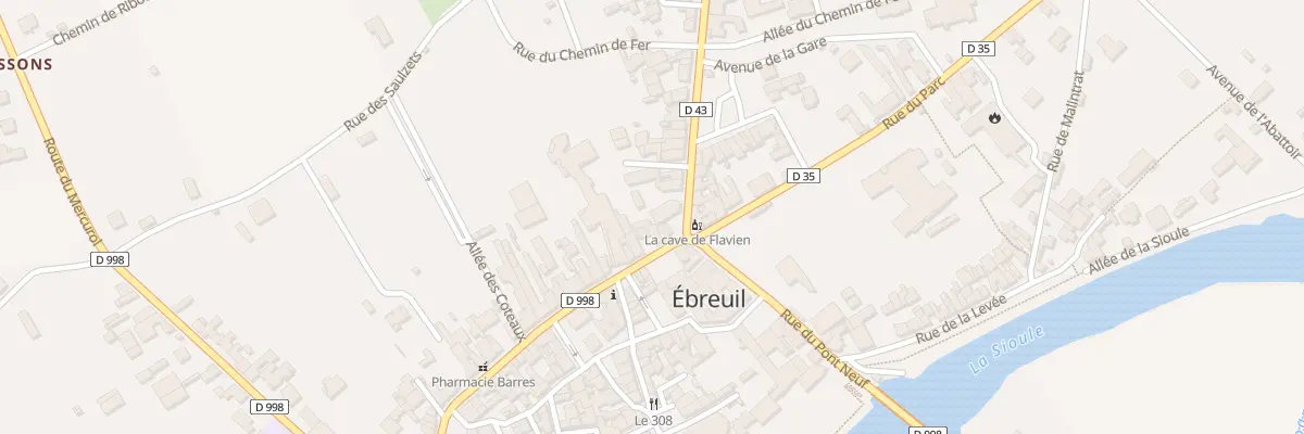 Plan du 2 Rue des Fossés à Ébreuil
