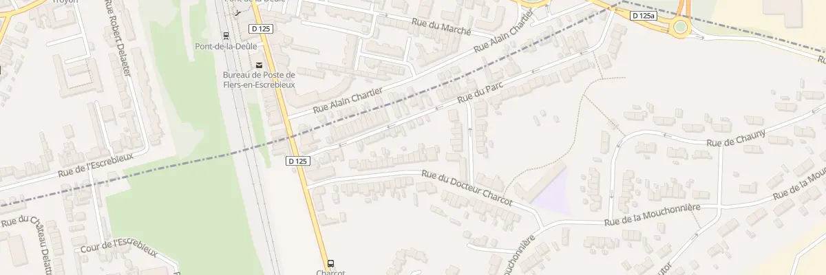 Plan du 121 Rue du Docteur Charcot à Douai
