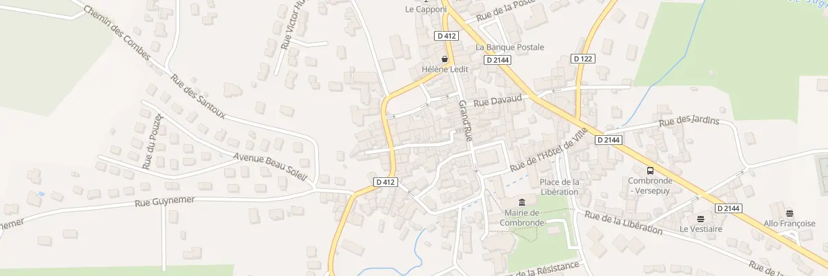Plan du 12 Rue Tacot à Combronde