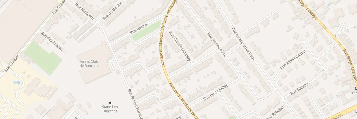 Plan du 11 Rue Lamartine à Ronchin