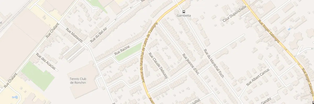 Plan du 1 Rue Debussy à Ronchin