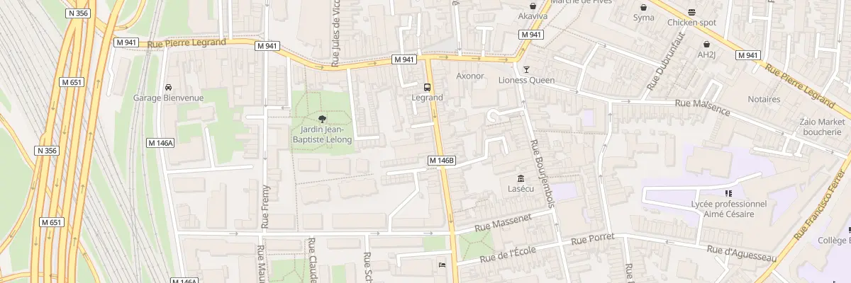 Plan du 32 Rue du Long Pot à Lille
