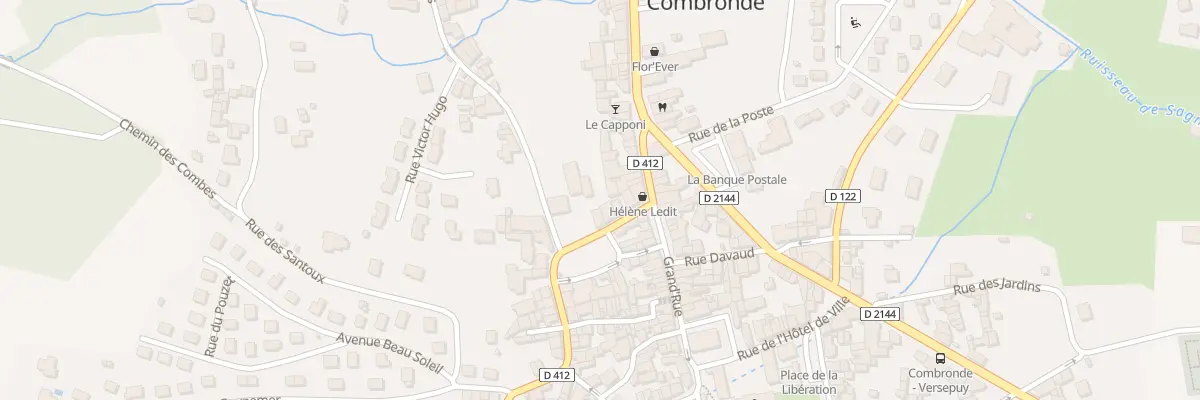 Plan du 10 Rue du Gen Desaix à Combronde