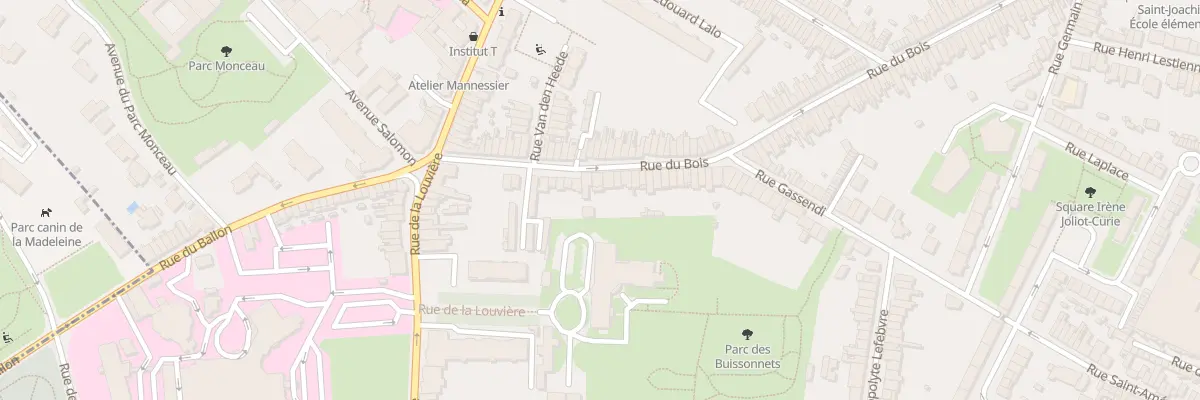 Plan du 28 Rue du Bois à Lille