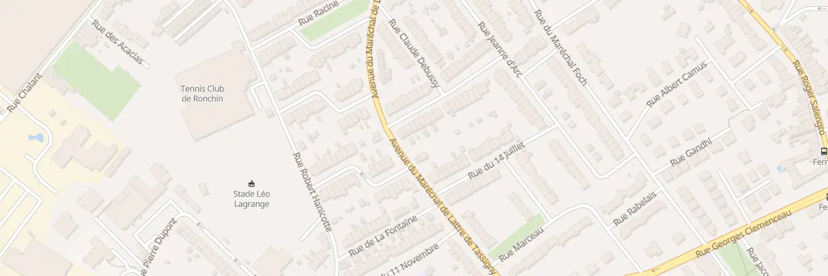 Plan du 4 Rue Lamartine à Ronchin