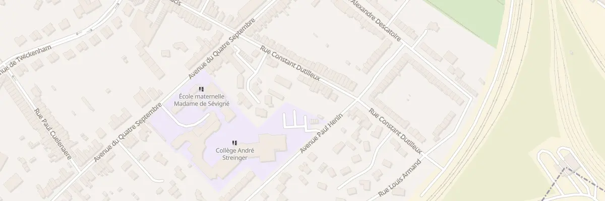 Plan du 124 Rue Constant Dutilleux à Douai