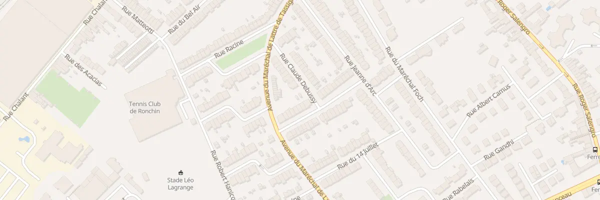 Plan du 13 Rue Lamartine à Ronchin
