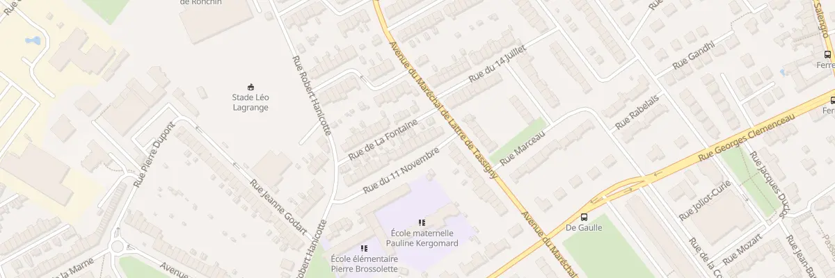 Plan du 10 Rue du Onze Novembre à Ronchin