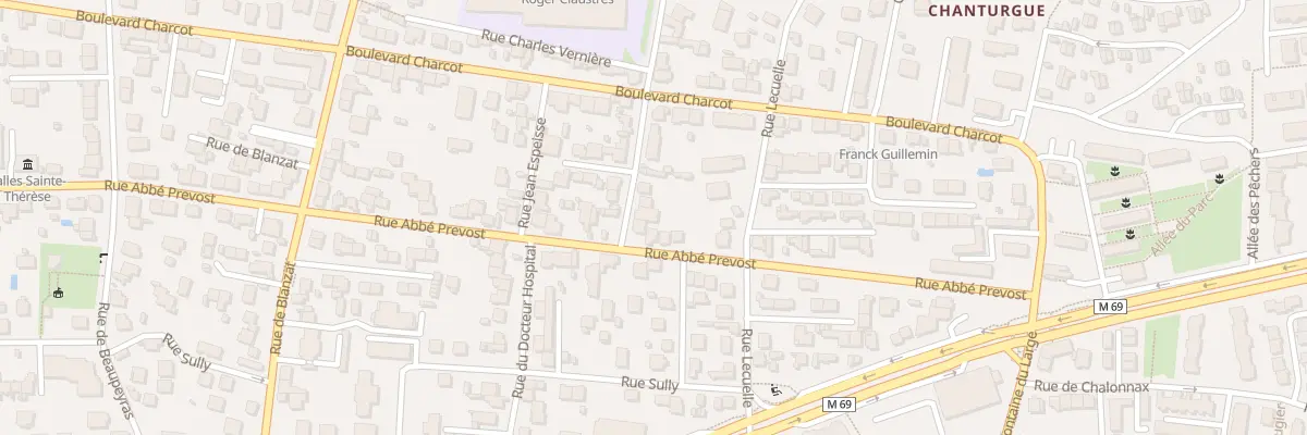 Plan du 104 Rue Docteur Hospital à Clermont-Ferrand