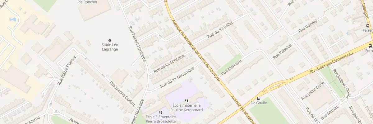 Plan du 8 Rue du Onze Novembre à Ronchin