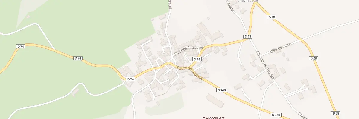 Plan du 9001 Pl du Couder (Chaynat) à Ludesse