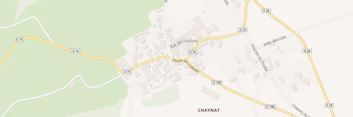 Plan du 1 Rte de Ludesse (Chaynat) à Ludesse