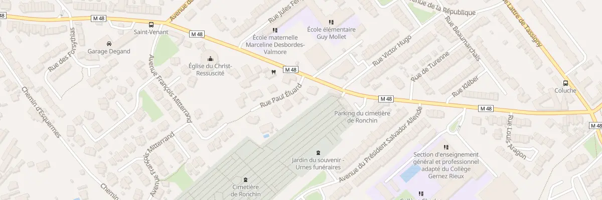 Plan du 3 Rue Paul Éluard à Ronchin