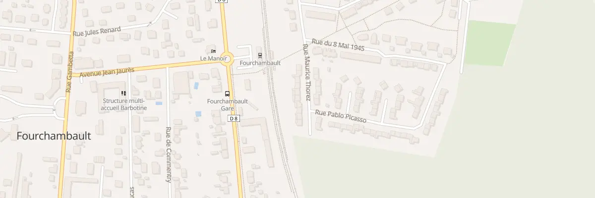 Plan du 22 Rue Maurice Thorez à Fourchambault