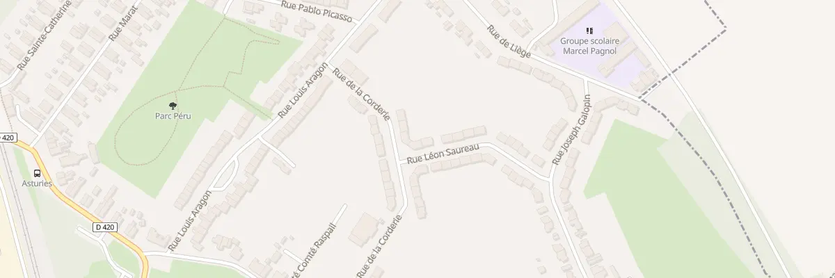 Plan du 1 Rue Léon Saureau à Auby