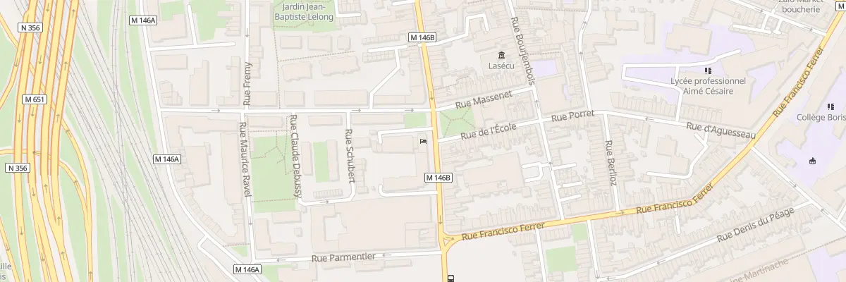 Plan du 62 Rue du Long Pot à Lille