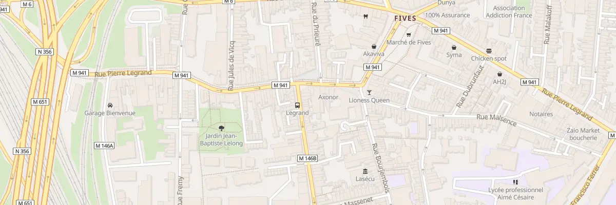 Plan du 3 Rue du Long Pot à Lille