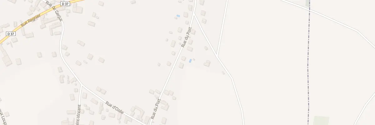 Plan du 907 Rue du Port à Villeblevin
