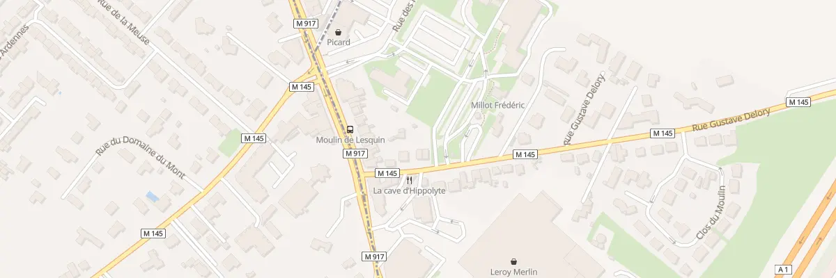Plan du 100 Rue Gustave Delory à Lesquin