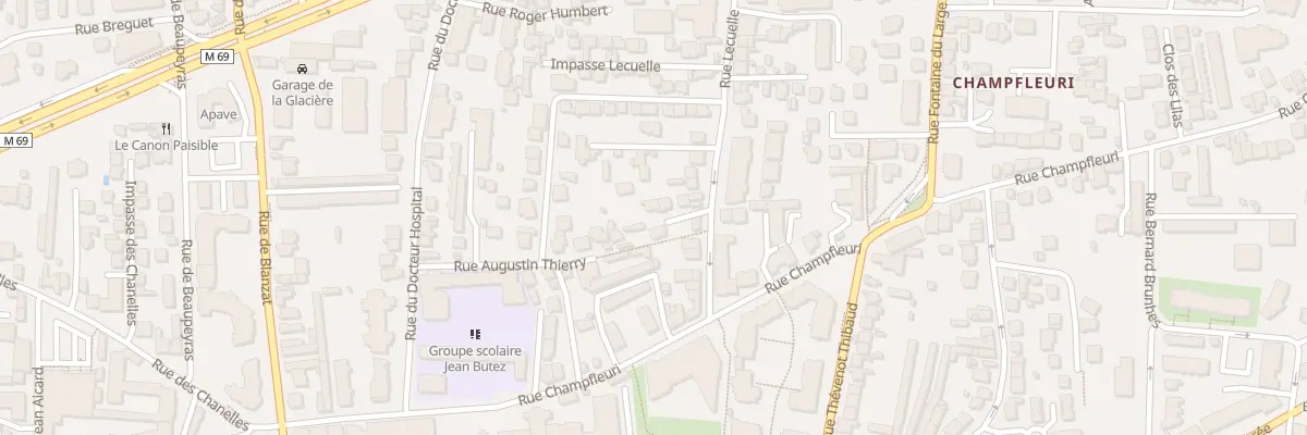 Plan du 9T Rue Lecuelle à Clermont-Ferrand